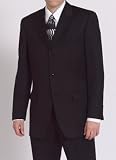 Jones New York Solid Black 3-Button Wrinkle Resistant Suit
