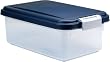 IRIS Airtight Pet Food Storage Container for Treats, 12 Quart, Navy