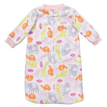Carter's Girls Microfleece Sleepbag Sleeper Zoo Animals