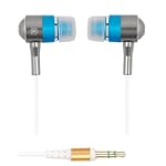 A4TECH SecureFit Metallic Super Bass Earphone MK-650 For iPod - MP3 - MP4 - & All Audio Players / Blue