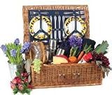 Elite English Style Picnic Basket for Four - Vigna Plates