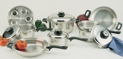 World's Finest 17pc Surgical Steel Cookware Set product image
