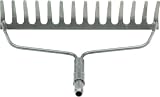INTELETOOL INTELERAKE 550 Interchangeable Professional Grade 14 Tine/15-inch Bow Rake Head