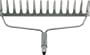 INTELETOOL INTELERAKE 550 Interchangeable Professional Grade 14 Tine/15-inch Bow Rake Head