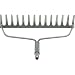 INTELETOOL INTELERAKE 550 Interchangeable Professional Grade 14 Tine/15-inch Bow Rake Head