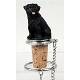 Pug, Black Dog Bottle Buddy (3 in)