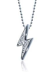 Alex Woo "Little Rock Star" White Lightening Bolt Pendant Necklace