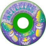 Spitfire Trippers Orange Nibbled Magic Caps Skateboard Wheels - 59mm 95a (Set of 4)