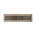 Accord ABTSBR212 Toe Space Grille with 1/2-Inch Fin Louvered, 2 x 12-Inch, Brown