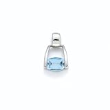 S/S Stellar White Blue Topaz Pend - GHSW121