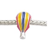 Resin enamel hot air balloon. Silver Plated, beautifully presented and very fast delivery. (2-5 days)