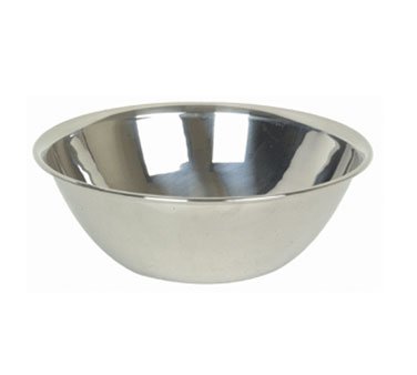 Thunder Group SLMB005 Mixing Bowl, 5 Quart Capacity, Flat Base, Curved Lip