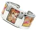 Cat Themed Silver Bangle Wristwatch