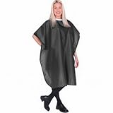 Scalpmaster Nylon Shampoo Cape 54" x 36" Velcro Black