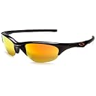 Oakley Half Jacket Sunglasses,Jet Black Frame/Fire Lens,one size