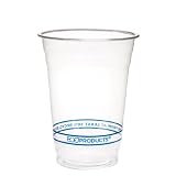 Eco-Products EPCR16 Recycled Content Clear Plastic Cold Drink Cups- 18 oz.- Clear- 1000/Carton