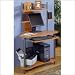 Eagle Computer Tower in Pewter/Teak Finish By Studio RTA Furniture
