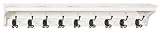 Sonoma Coat Rack With Shelf Nine-hook Distressd White