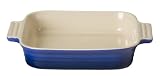 Le Creuset Stoneware 9-1/4-Inch Square Baking Dish, Cobalt Blue