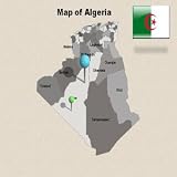 Editabale Algeria Powerpoint Map - Algeria Powerpoint Template