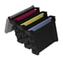 Dr. Byte USA / Cascading File Box, 3 Compartment, 14-3/8x14-7/8x11-13/16, BK / DRB610