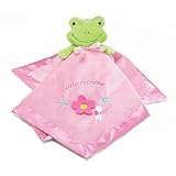 Adorable Pink Security Blanket With Plush Frog... by Burton & Burton