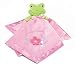 Adorable Pink Security Blanket With Plush Frog/Toad For Infants And Toddlers