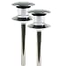 Harvest Brand Two Tiered Stainless Steel Solar Lights (Set of 2)