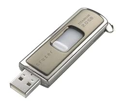 SanDisk 2 GB Cruzer Titanium USB Flash Drive with U3 (SDCZ7-2048-A10RB)