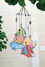 13 Inch Vibrant Garden Home Decor Metal Wind Chimes - Fish (5 Stars Online Store - Ezshoponline, inc.)