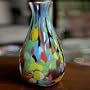 Murano handblown vase, 'Carnival Colors'