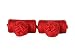 Classic Bright Red Silk Knot Log Cufflinks with Presentation Box
