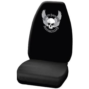 SEAT COVER HARLEY SKULL