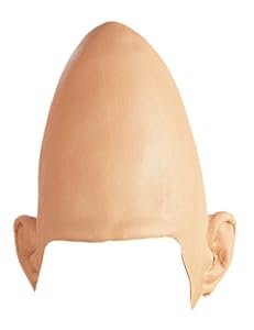 Rubie's Costume Egg Head Conical Alien Skull Cap, Flesh, One Size