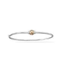 7.5" Two Tone Add A Charm Bangle