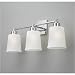 Norwell Lighting 9633-FR Mode Three Light Bath Vanity Finish: Brushed Nickel, Bulb Type: Incandescent