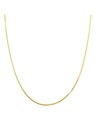 14 Karat Yellow Gold Square Wheat Chain (1.1mm, 20 inch)