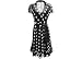 Misses Sandra Darren Polka Dot Wrap Dress