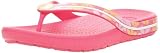 CROCS Kids' Crocband Flipswitch Trop (Hot Pink/Buttercup 17.5 M)