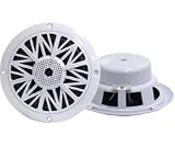 PYLE PLMR52 150 Watts 5.25-Inch 2 Way White Marine Speakers