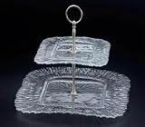 Review Jaf Gifts  / POMPEII 2 TIER SERVER - POMPEII COLLECTION 2 TIER CRYSTAL SERVER - cake Stand