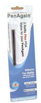 Black Refill 2 pack + bonus PDA stylus