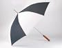All Weather 48" Auto Open Navy/White Umbrella