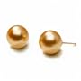 18K yellow gold 10 mm Golden South Sea cultured pearl earrings