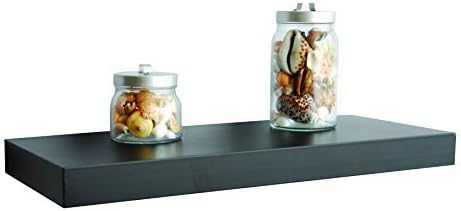 Casibel OW106NO Wall Shelf / Wooden / Length 60 cm / Thickness 5 cm / Black by Casibel