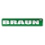 " BRAUN ST " STREET SIGN