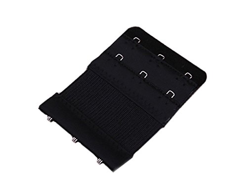 Lalago Bra Extender 2x3 Hook Bra Strap Extender,3 Pack (black)
