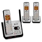 ATTCL82309 - Phone System 6.0,w/Answering Device/3 Handsets,Black/Silver