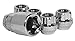 Open End Bulge Acorn Chrome 7/16 Thread Premium Wheel Lock Set (Set of 4) (7/16)