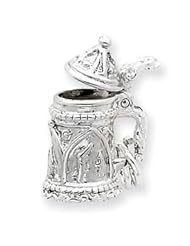 Sterling Silver Stein Charm QC4695"